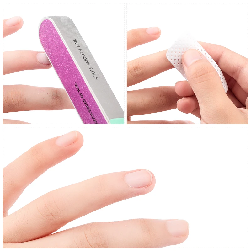 Limpiador de esmalte de Gel UV para manicura, juego de toallitas sin pelusa para manicura