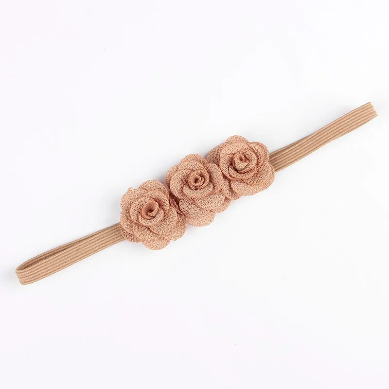 Fashion Chic Mini Rose Flower Baby Girl Headband Artificial Rose Flowers Headwear Hair Accessories Photography props baby headband