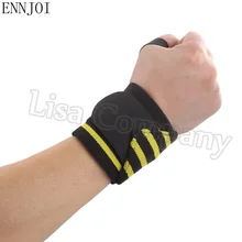 Новая пара браслеты из полиэстера спортивный напульсник наручный браслет Поддержка тренажерный зал Волейбол Баскетбол обертывания