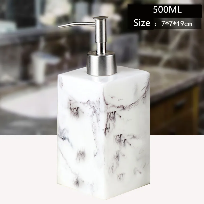 Lotion Bottle 500 ML Resin Soap Bottle Creative Hotel Marble Shampoo Dispenser Press Hand Sanitizer Bottle Soap Dispenser Set Lotion Bottle 500 ML Resin Soap Bottle Creative Hotel Marble Shampoo Dispenser Press Hand Sanitizer Bottle Soap Dispenser Set