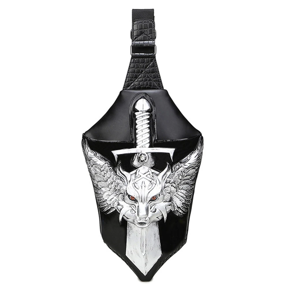 

Zshop Slant bag Trendy Boy Favorite PU Chest Bag Travel Single Shoulder Bag Arm Carry Knapsack Shopping Hanging Out Attract