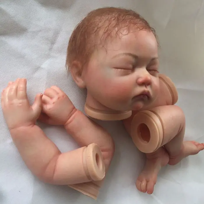 22 дюймов Reborn Baby Doll наборы настоящий сенсорный силиконовый аксессуар ручной работы спальный мальчик DIY Модель мягкие виниловые игрушки для детей