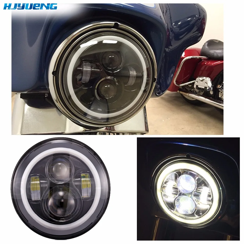 

HJYUENG 45w New 7 Inch Motorcycle Projector For 22 High/Low LED Light Bulb Headlight For BMW R NineT R9T