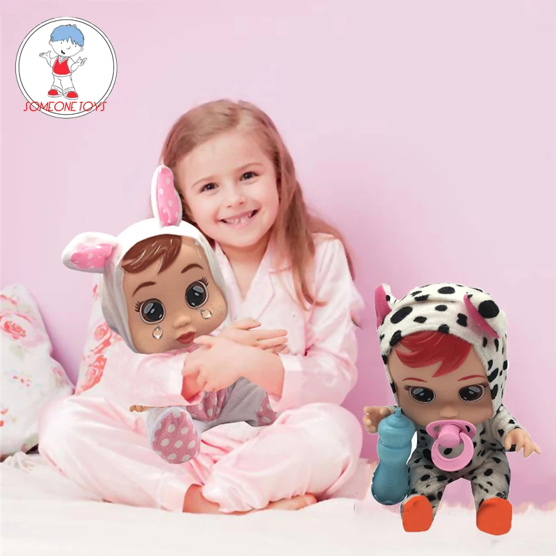 

Cry Baby Doll Silicon Reborn Dolls Crying Magic Tears Lovely Girl Dolls Children Birthday Gift Educational Toys For Kids