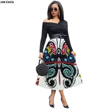 Женская летняя винтажная Бабочка 3d печать до середины икры модная плиссированная юбка классические юбки Повседневные Ретро плиссированные юбки GLLD8277