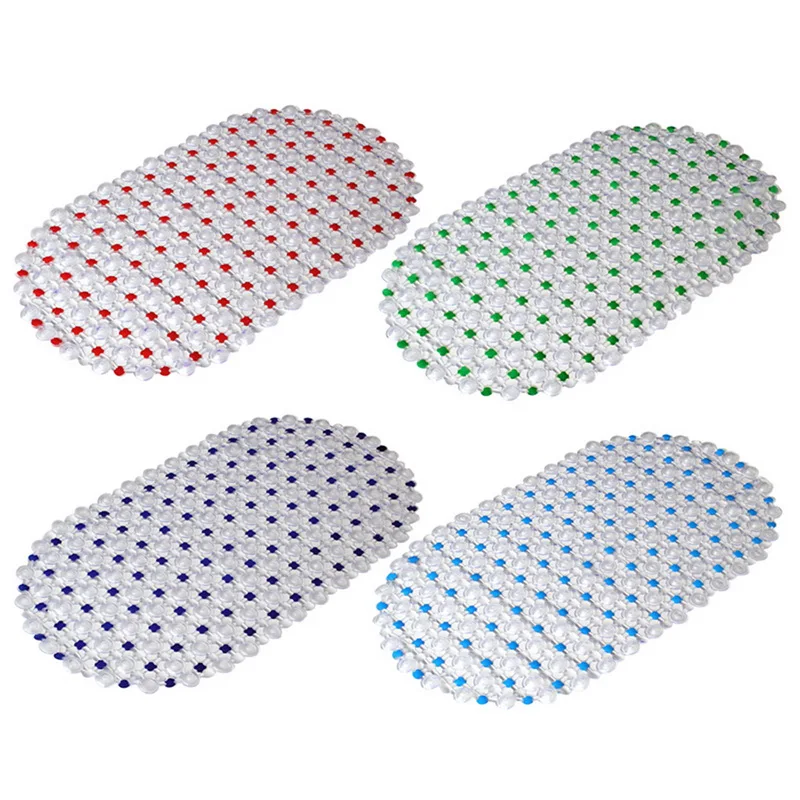 

DIDIHOU 1pc Anti-slip PVC Bath Mat Bathroom Safe Non-slip Suction Cups Carpet Bath Shower Floor Pad Bathmats Dropshipping