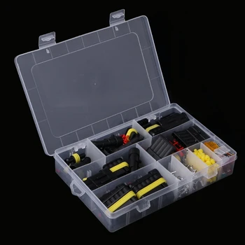 

2018 240Pcs Superseal AMP/Tyco Waterproof 12V Electrical Connectors Kit 1/2/3/4/5/6 Way Pin W-store Oct31_D