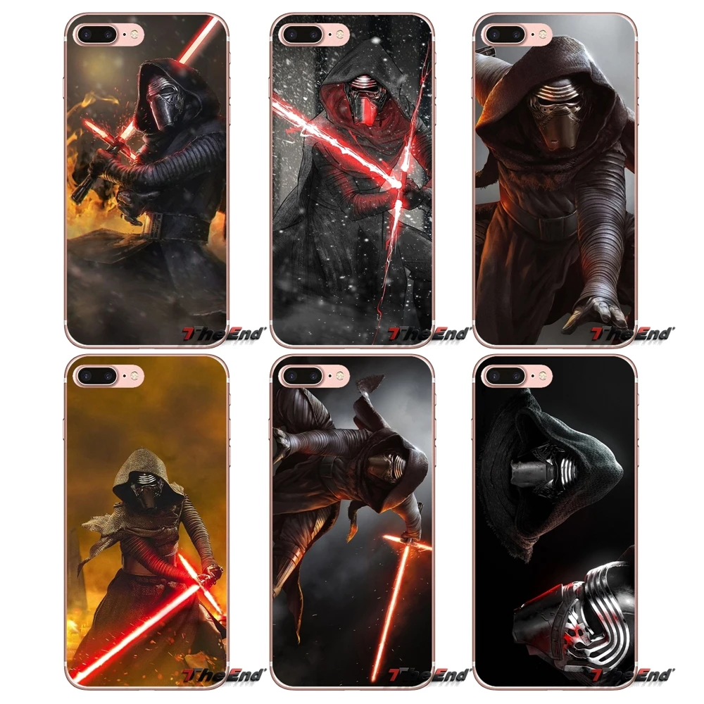 Звездные войны коммандер kylo Рен чехол для телефона iPhone X 4 4S 5 5S 5C SE 6 6S 7 8 Plus Samsung Galaxy