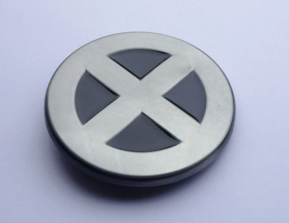 Черный и серебряный X man супергерой пряжка для ремня