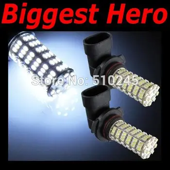 

100x car led fog lamp HB4 9006 120 led smd 3528 120smd led light bulb lamp WHITE Free shipping