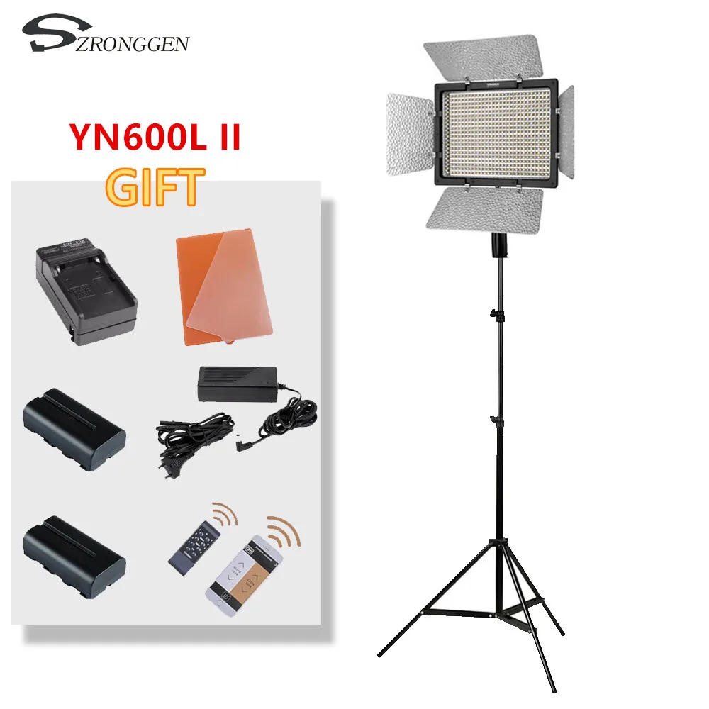 Светодиодная панель для видеосъемки Yongnuo YN600L II 600 3200 5500K комплект фотосъемки +