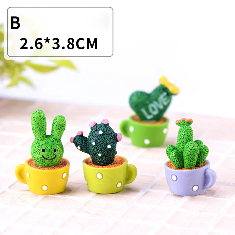 4pcs/set LOVE Cactus Model Potted Plant action Figure Miniature Figurine Fairy home Garden Wedding Doll Decoration Girl toy gift 4pcs/set LOVE Cactus Model Potted Plant action Figure Miniature Figurine Fairy home Garden Wedding Doll Decoration Girl toy gift