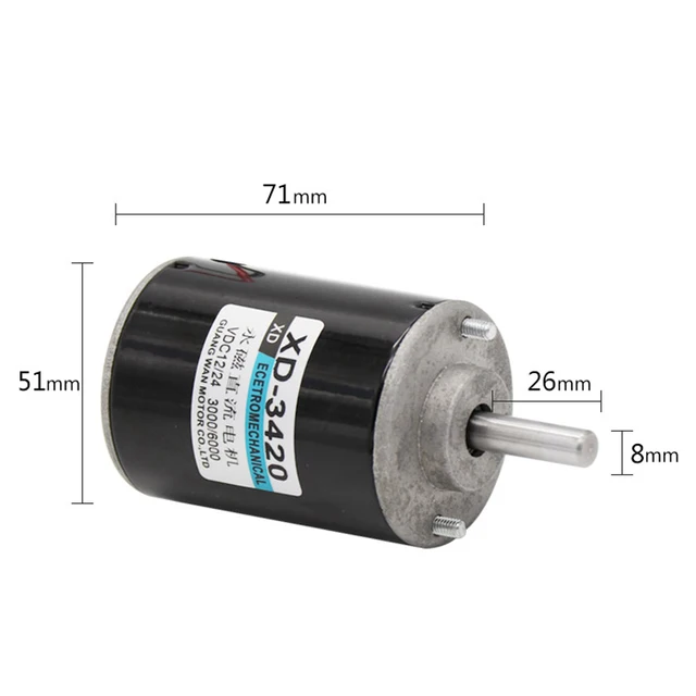 Us 10 98 Dc Motor 12v 24v High Sd Micro Control Small Generator Positive And Negative In From Home Improvement