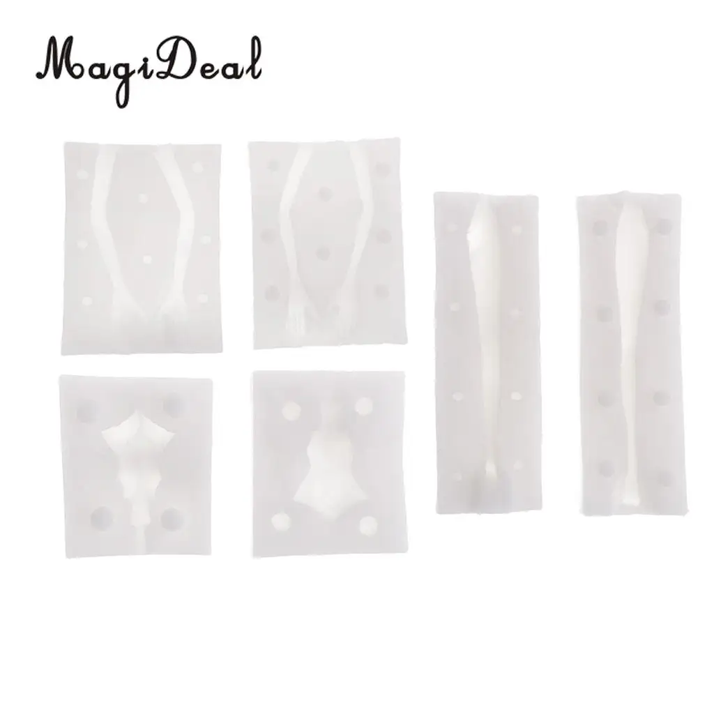 3 Sets Dolls Human Body Model Silicone Mold Polymer Clay Molds Handmade Craft Mold Fondant Cake Decorating Mould Baking Tools