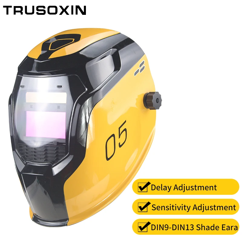 

Samrt Solar LI battery Automatic Darkening TIG MIG MMA MAG Electric Welding Mask/Helmets/Welder Cap for Welding Machine