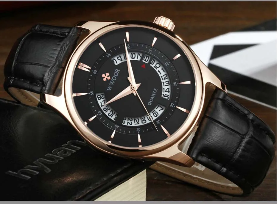 New Quartz Mens Watches Top Brand Luxury Complete Calendar Men's Wrist Watch Genuine Leather Strap Men Wristwatches  2019 (3)