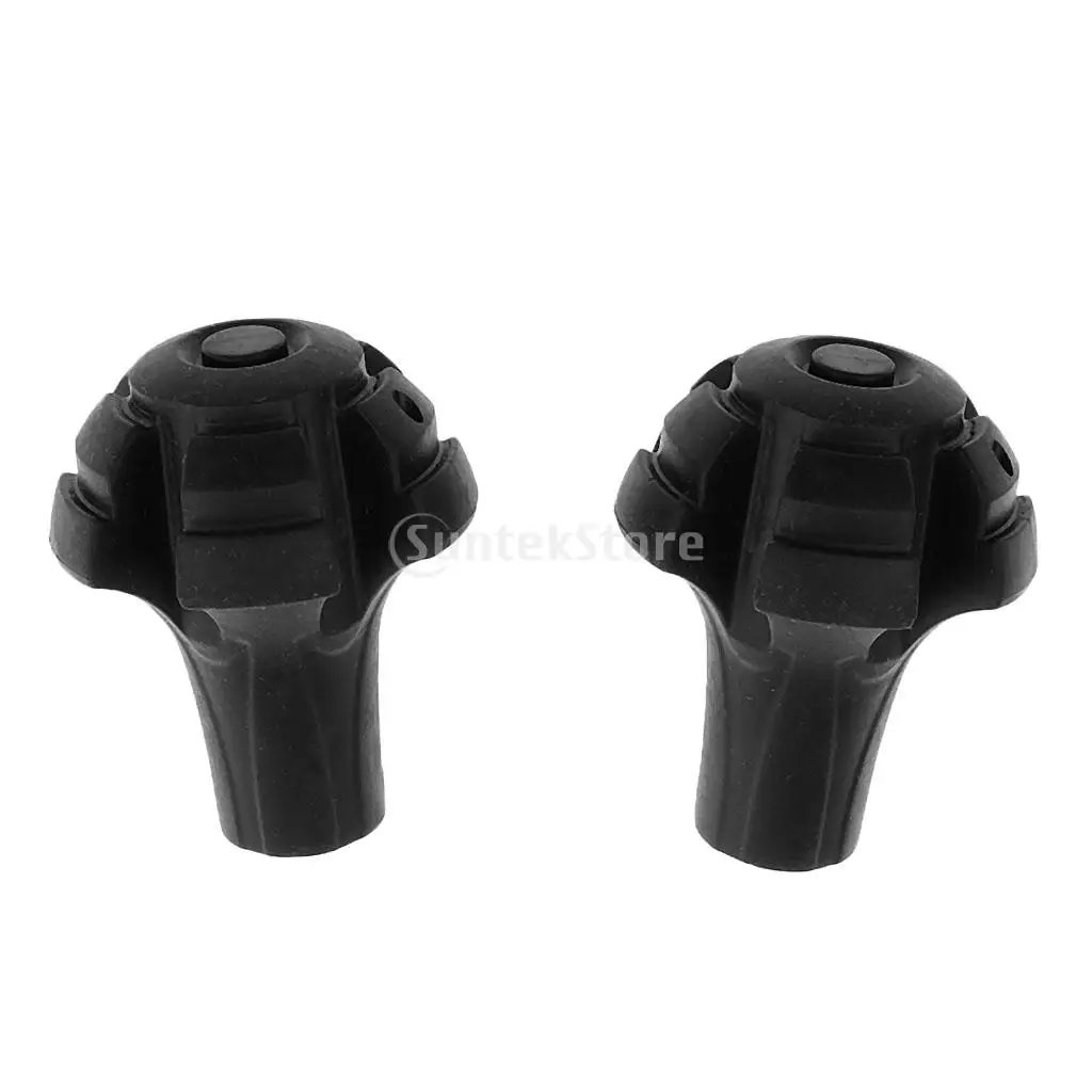 2Pcs Trekking Pole Rubber Tip End Caps Hiking Pole Replacement Tips Climbing Walking Stick Pin Tips Protectors