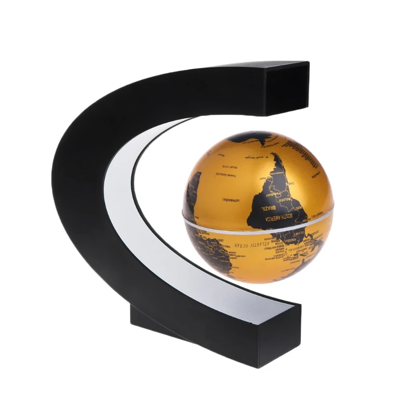 Fashion Magnetic Floating Light Globe Levitation World Map Home