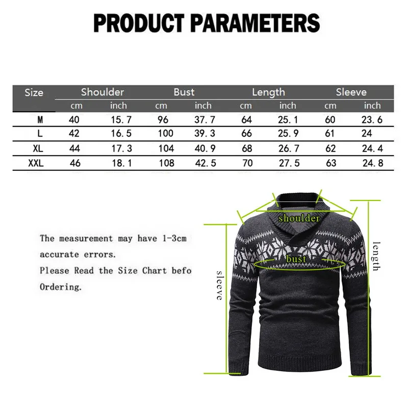 MoneRffi Mens Causal O Neck Sweater Deer Printed Autumn Winter Christmas Pullover Knitted Jumper Sweaters Slim Fit Male Clothes