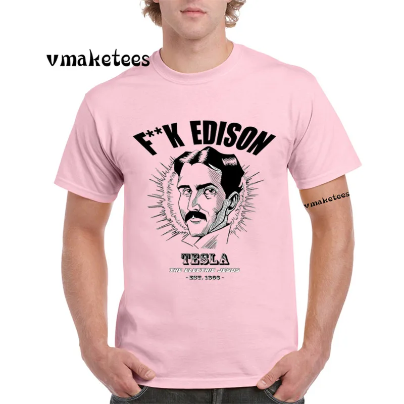 Футболка физика Nikola Tesla футболка с круглым вырезом и короткими рукавами летняя