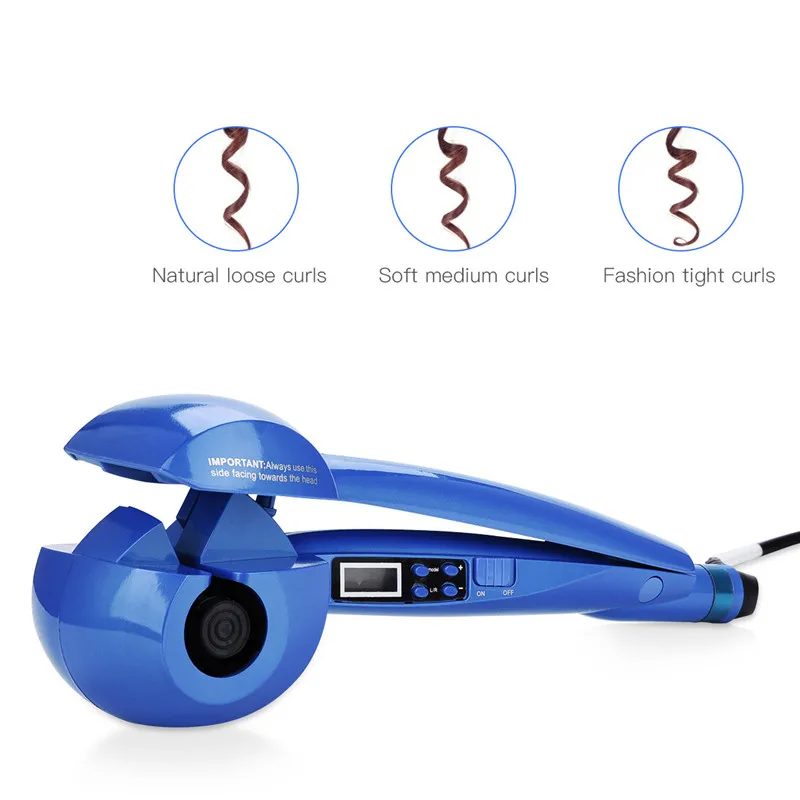 Digital Automatic Curling Iron Ceramic Roller Waver Machine Fast Heating Roller Curly Hair Lady Tem