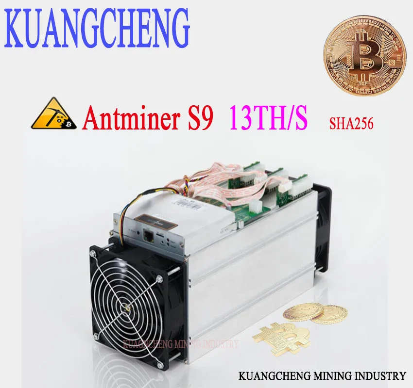 85-95% новый старый Бесплатная доставка KUANGCHENG AntMine S9 13 лет 16nm Btc шахтер Asic шахтера БТД Шахтер Bitcoin горной машины