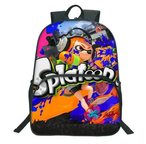 Splatoon 2 рюкзаки красочные школьные сумки для подростков рюкзак для мальчиков Mochila детский школьный рюкзак с 3D принтом Студенческая сумка - Цвет: photo color