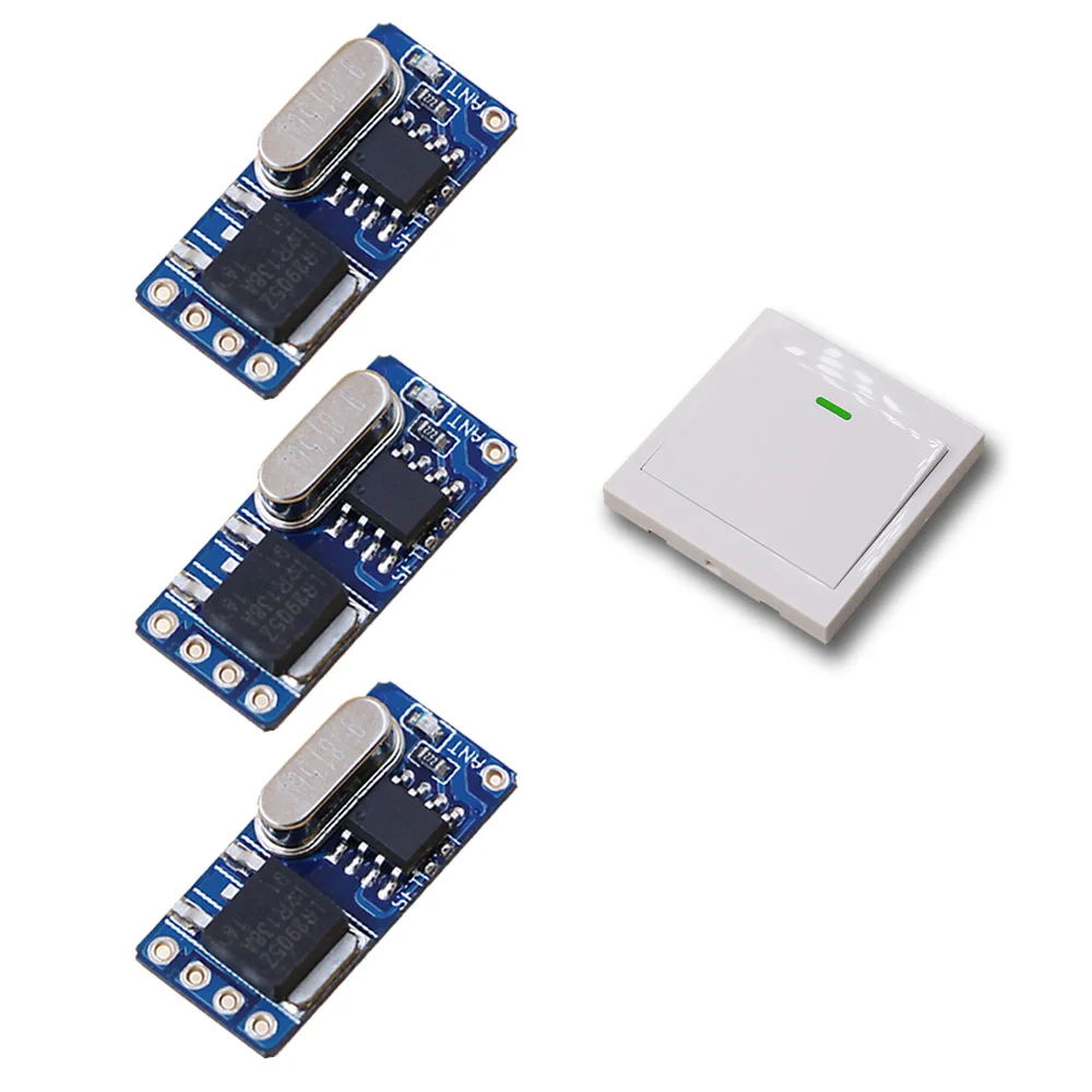 RF Wireless Remote Controller DC 3.5v 3.7v 5v 6v 7.4v 8.4v 9v 12V Mini Relay Receiver Switch Wall Transmitter 315/433Mhz RF Wireless Remote Controller DC 3.5v 3.7v 5v 6v 7.4v 8.4v 9v 12V Mini Relay Receiver Switch Wall Transmitter 315/433Mhz