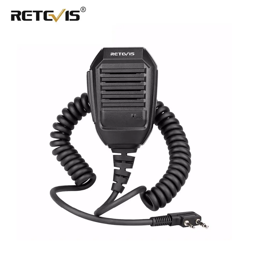 2 Pin Mini PTT Speaker Mic for RETEVIS H777 RT1 RT2 RT5 RT7 RT22 RT21 RadioS US 