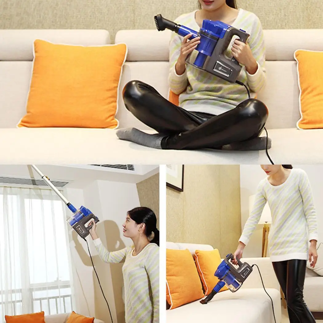 

Handheld Vacuum Cleaner 700W Portable Handheld Vacuum Cleaner Lightweight Aspirateur Voiture Floor Sofa Corner Cleaning Blue
