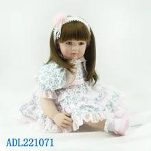 Модные виниловые силиконовые перерожденные куклы младенцы, сопровождать Спящая реалистичные принцесса кукла "малыш" малыш high-end фирменные рождественские подарки