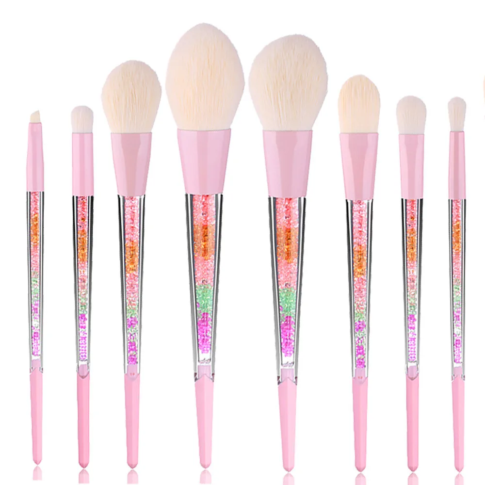 

Drop Ship New Professional 8 pcs Makeup Brushes Kit Natural Soft Foundation Blush Eyeshadow Cosmetic Brush Make Up Tool Apr 18