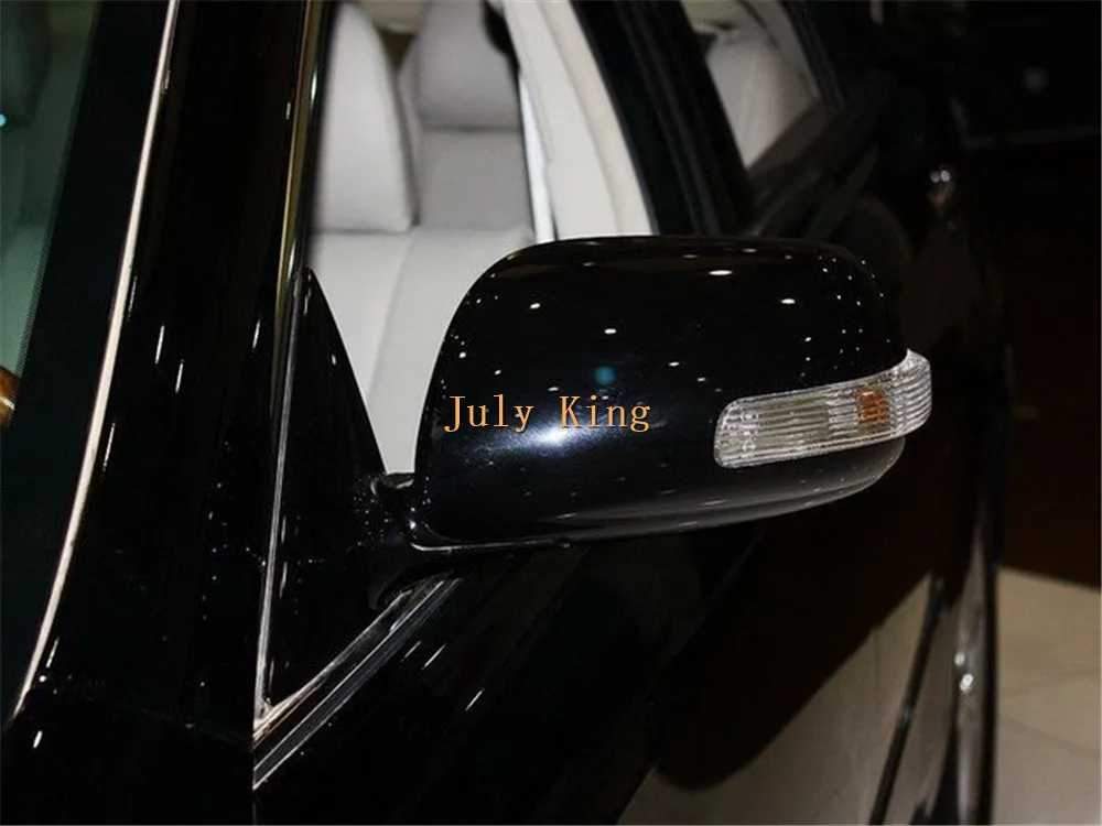 July King светодиодный чехол для зеркала заднего вида для Toyota Camry Corolla Axio Auris Vios; Белый DRL+ боковые поворотники+ наземная лампа