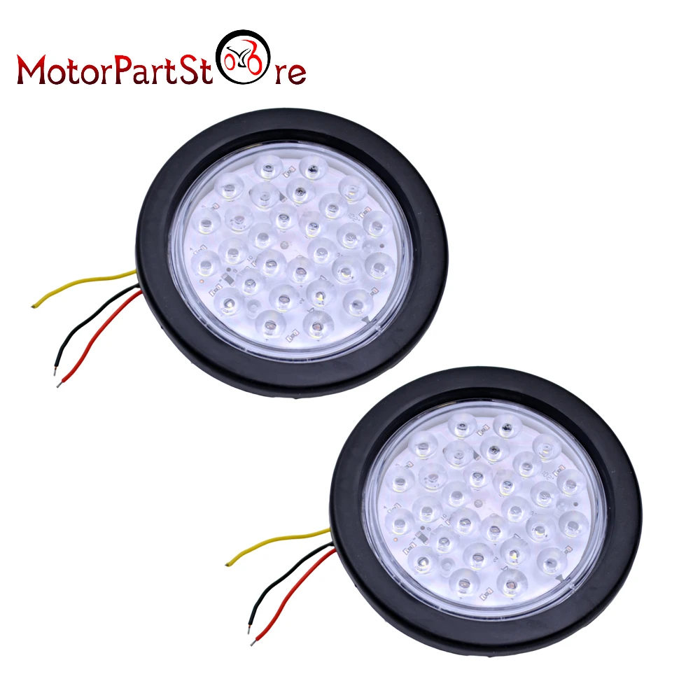 High Quality 28 LED 12V Round Car Rear Reversing Lights PVC Grommet