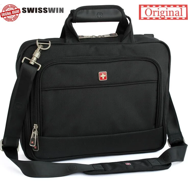Swisswin mens swiss briefcase bag gear business handbag high quality