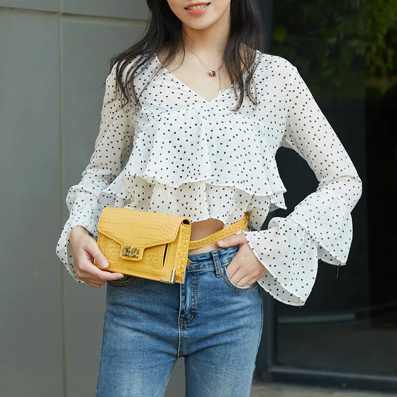 عالية الجودة بو حزام للنساء حقيبة صغيرة مربع الإناث الخصر أكياس مفيد Bananka حزمة مراوح الكتف Crossbody حقيبة الخصر حزمة