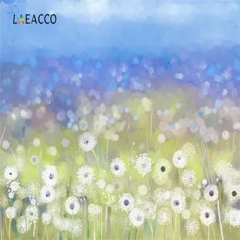 

Laeacco Watercolor Floral Flower Mural Children Pattern Photo Backgrounds Customized Photographic Backdrops For Photo Studio