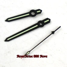 Черный край супер LUME зеленые часы руки для Miyota 8205 8215 821A movment