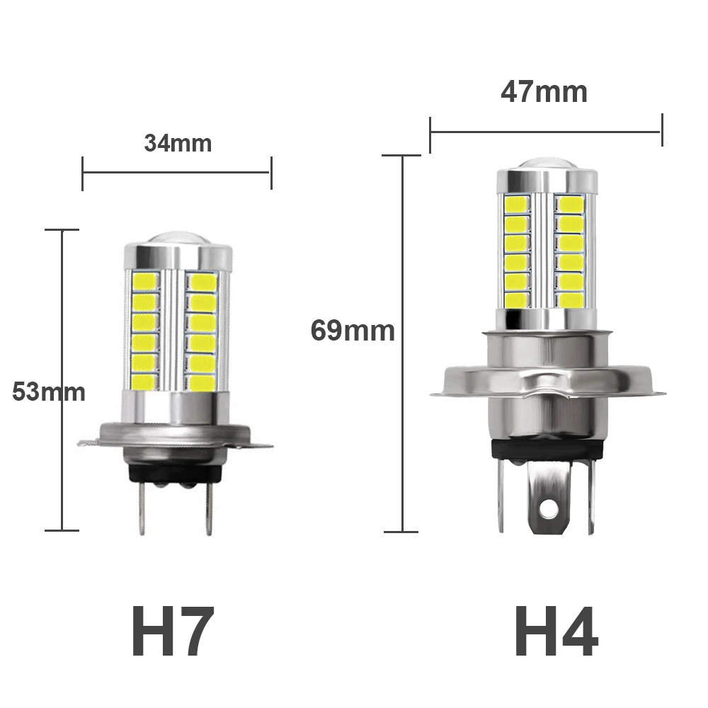 Aslent 2 шт. H8 H11 светодиодные лампы для противотуманных фар HB4 Led HB3 9006 9005 5630 33SMD