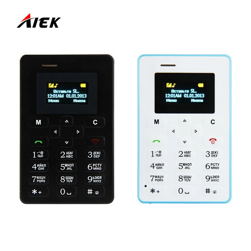 Цена за Русская клавиатура aiek m5 карты мобильного телефона 4.5 мм ультра тонкий карманный мини телефон quad band low radiation aeku m5 карты мобильного телефона Цена за Русская клавиатура aiek m5 карты мобильного телефона 4.5 мм ультра тонкий карманный мини телефон quad band low radiation aeku m5 карты мобильного телефона