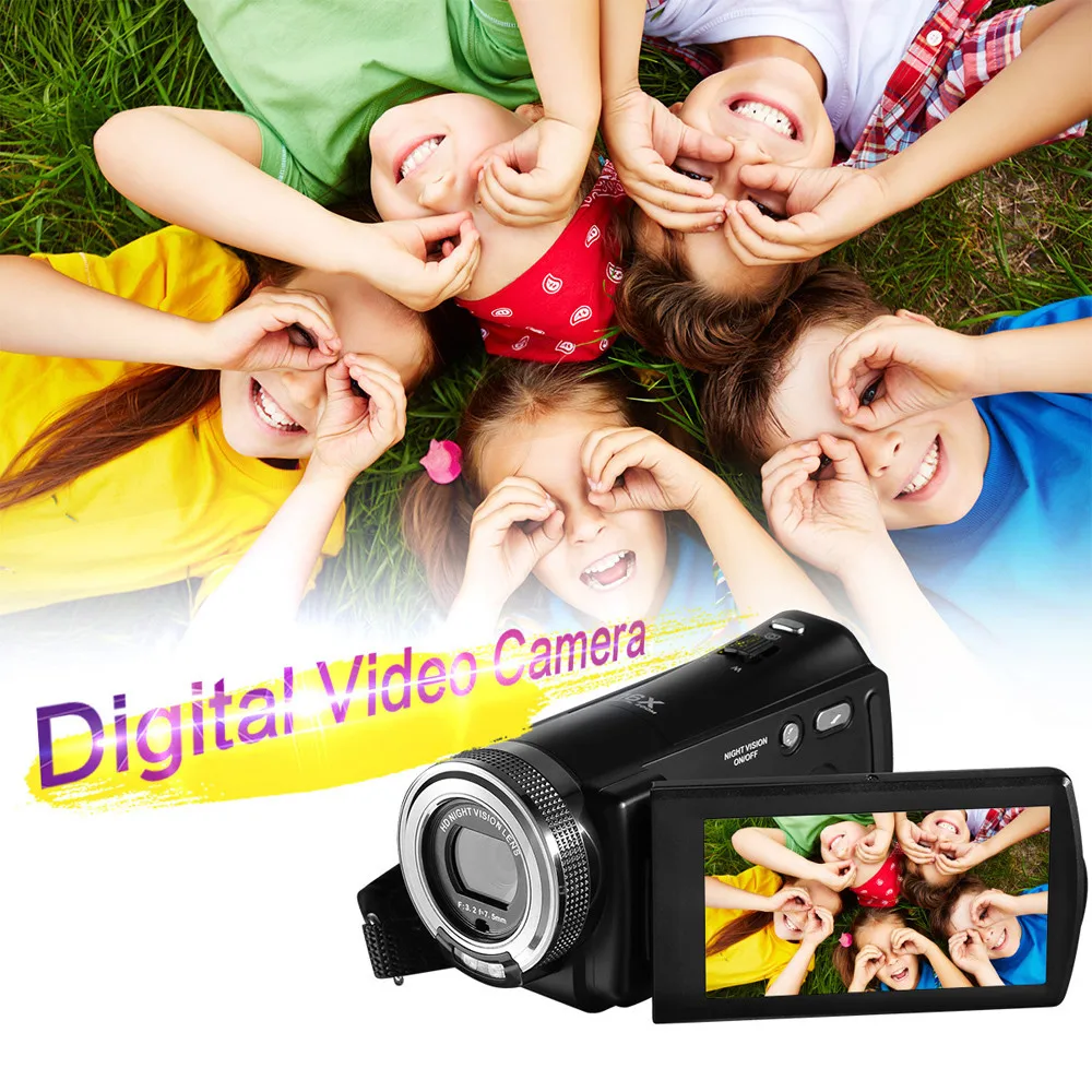 ORDRO видеокамера full hd 1080P видеокамера 4 k 16x Zoom camescope filmadoras DVR IR камера ночного видения Z627