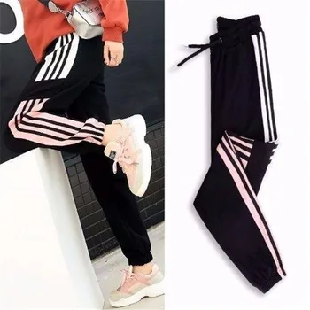 Summer Harem Pants hip hop fashion loose beam legs Ankle-Length Pants Casual 2019 women's Gym Harajuku pants Funny Trousers Girl 2