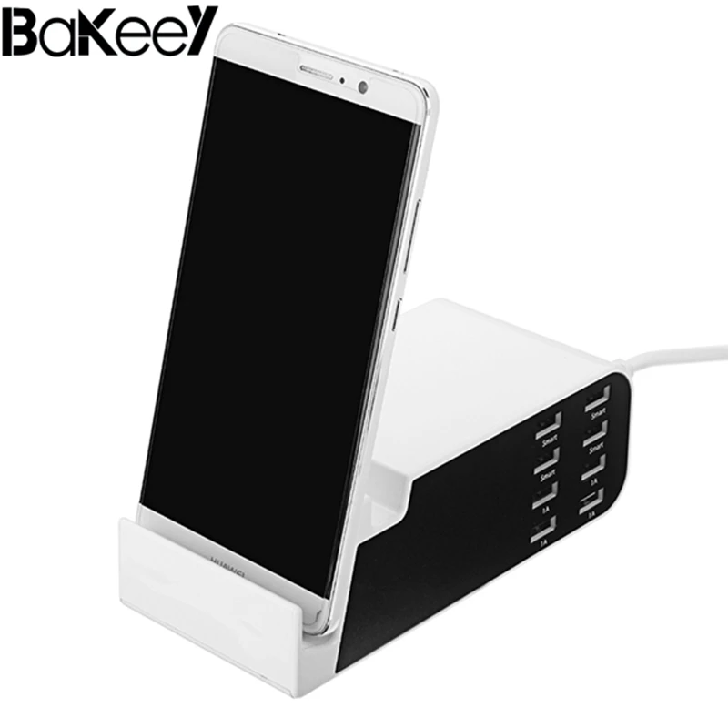 

Hot Sale Bakeey 8 Ports 2.4A Type C Fast Charger Dock EU Plug For iPhone X 8Plus For Oneplus 5T For Xiaomi Mi A1