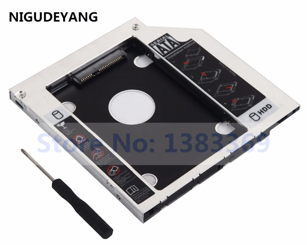 

NIGUDEYANG 2nd SATA Hard Disk Drive HDD SSD Caddy Adapter for PACKARD BELL EASYNOTE TE69BM TE69KB