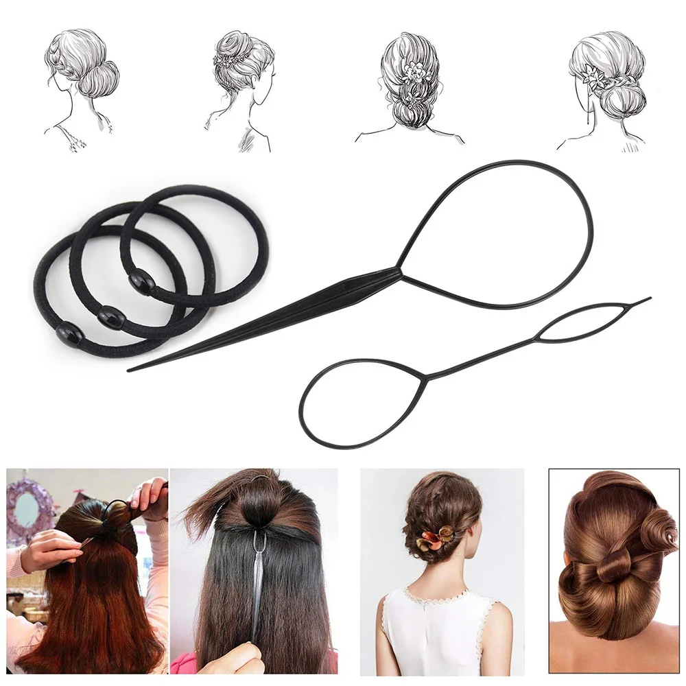 79Pcs/Set Braider Magic Hair Styling Accessories Set Braiders Hair Flower Head Maker Hair Braiding Twist Curler Styling Tool Kit