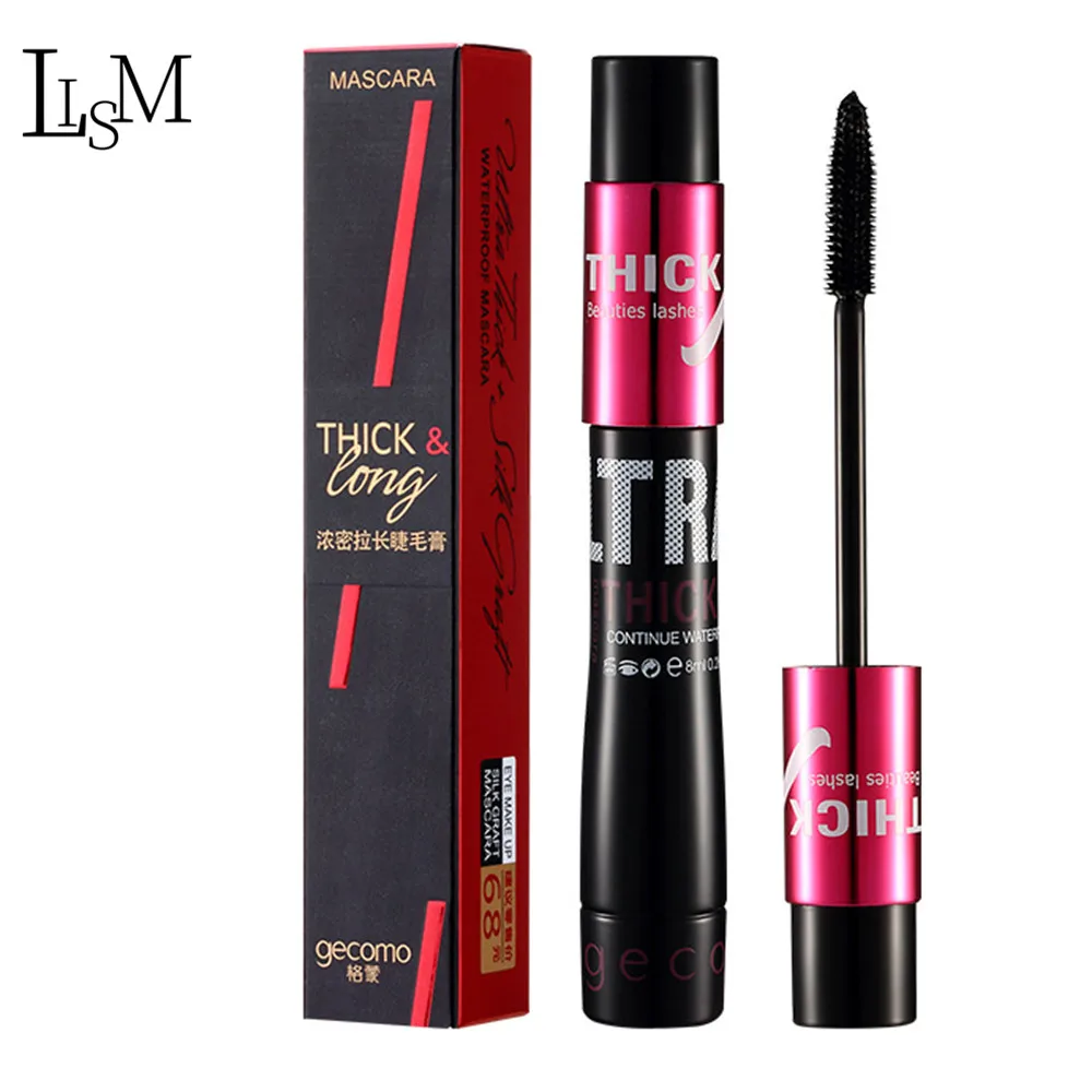 

2019 New 4D Silk Fiber Lash Mascara Smudge-Proof Slender Thick Double tube Combination set Waterproof Long-Lasting makeup
