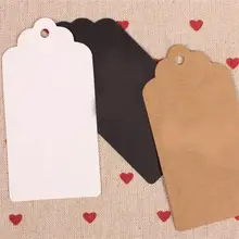 Specially Papular New Fashion 50Pcs/set Blank Craft Paper Hang Tags For Wedding Birthday Party Favor Label Gift Paper Cards
