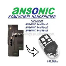 Ansonic SA 868-1E, SA 868-2E, SA 868-4E сменный передатчик Двери Гаража Пульт дистанционного управления 868 МГц