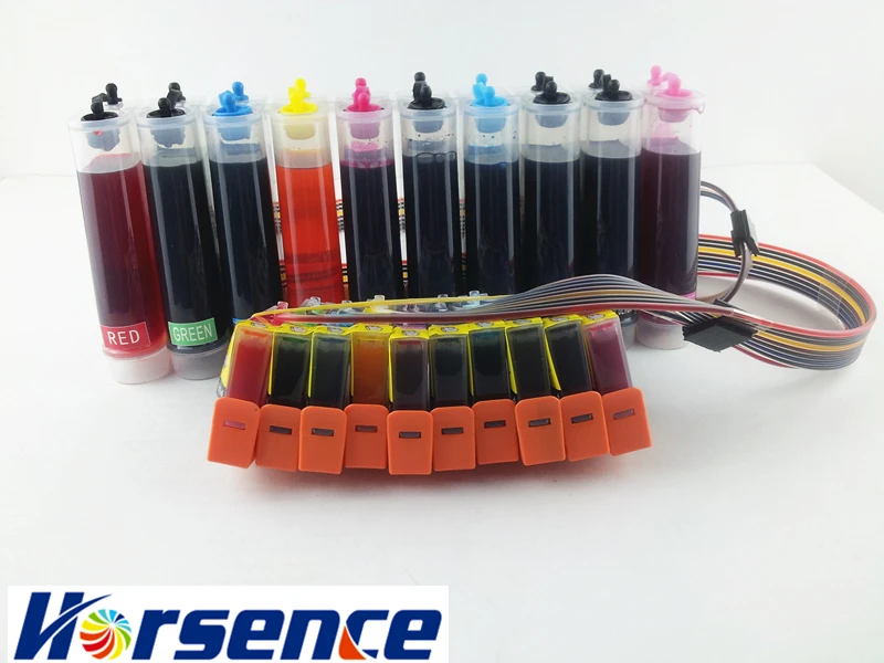 pgi 9 ink ciss full dye ink for canon pixma pro9500 pixma pro9500 mark ii pixma pro9000 mark ii printer 10 colors ink system