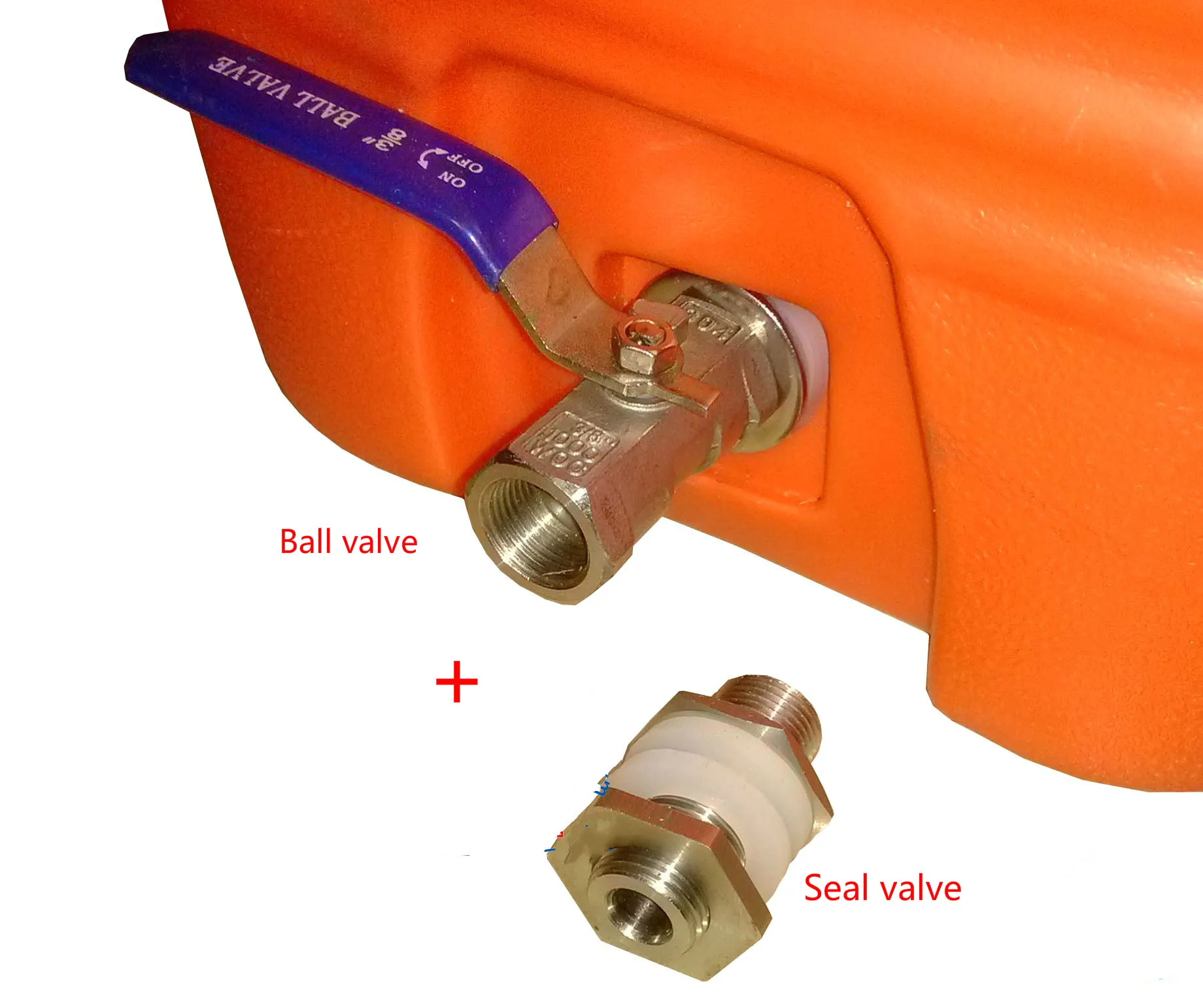 3/8" Stainless Steel Weldless Compact Ball Valve & Barb Homebrew Beer Kettle Potin Valve from